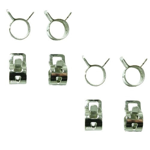8 Pack Heavy Duty Fuel Gas Line Spring Clips Hose Clamp - 1/4"
