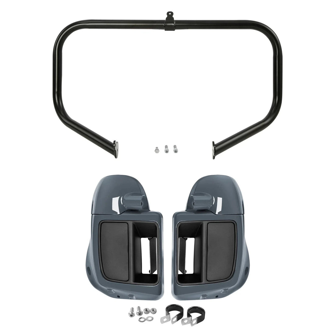 Lower Vented Fairings Highway Engine Guard Fit For Harley Cvo Street Glide 14-23