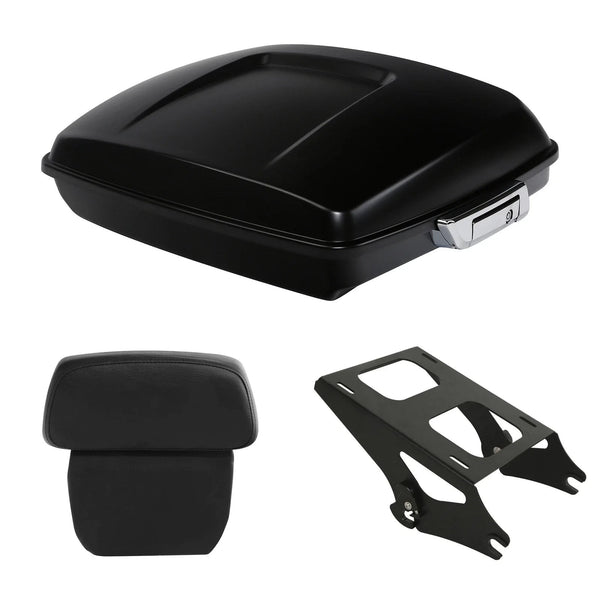 Razor Trunk Backrest Mount Rack Fit For Harley Road Glide 14-24 Black Denim