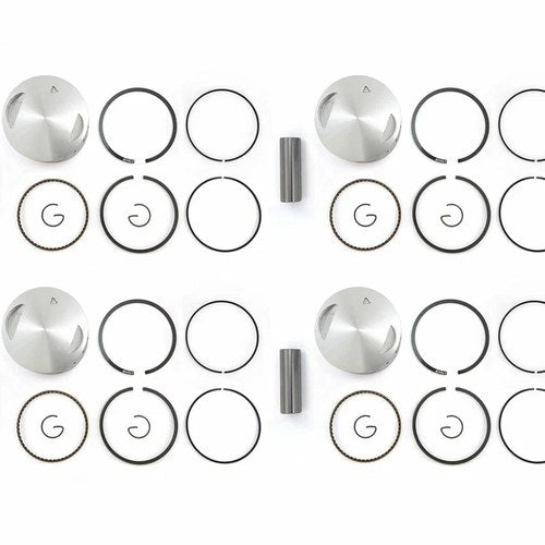 4 Pack Standard Bore Piston Kit & Rings Honda CB500 Four K0 K1 K2 1971 1972 1973
