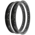 Rising Sun Black Aluminum Rim Set Kawasaki H1 H2 KZ650 KZ750 KZ900 Z1 KZ1000