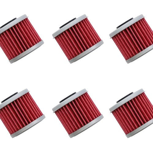 6 Hiflofiltro HF116 OEM Replacement Oil Filter Honda CRF150 CRF250 CRF450 TRX450