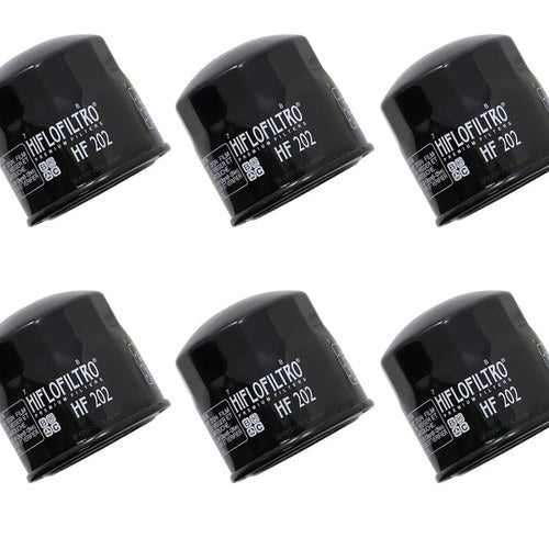 6 Hiflofiltro HF202 OE Oil Filter Honda Magna Shadow Interceptor Kawasaki Vulcan