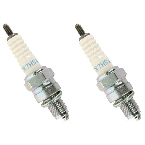 2 Pk Ngk CR7HSA 4549 Spark Plug 16mm Hex Honda Kawasaki Suzuki Yamaha Motorcycle