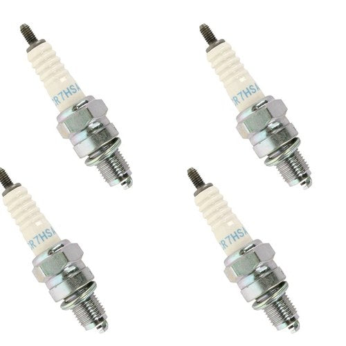 4 Pk Ngk CR7HSA 4549 Spark Plug 16mm Hex Honda Kawasaki Suzuki Yamaha Motorcycle