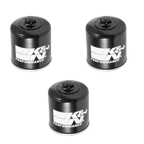 3 Pack K&N KN-204-1 Spin On Oil Filters Honda Kawasaki Suzuki Yamaha Motorcycle