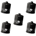 5 Pack K&N KN-303 Black Performance Spin On Oil Filter Honda Kawasaki Suzuki