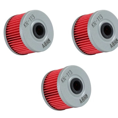 3 Pack K&N Performance Oil Filter Cartridge Honda CRF250 2019-2023 Motorcycle