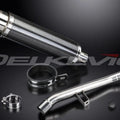 Delkevic DL10 14" Carbon Fiber Round Muffler Triumph Trophy 1200 - 13-17 Exhaust