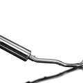 Delkevic Full 2-1 Stainless Exhaust 18" Muffler - Kawasaki Ninja 500R 1987-2009