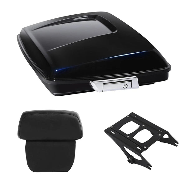 Razor Trunk Pad Mount Rack Fit For Harley Cvo Road Glide 2014-26 Mako Shark Fade