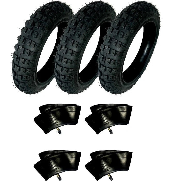 HD 3) Tires And 4) Tubes Straight Stem Size 2.50-10 2.50X10 For Honda CRF50F 10"