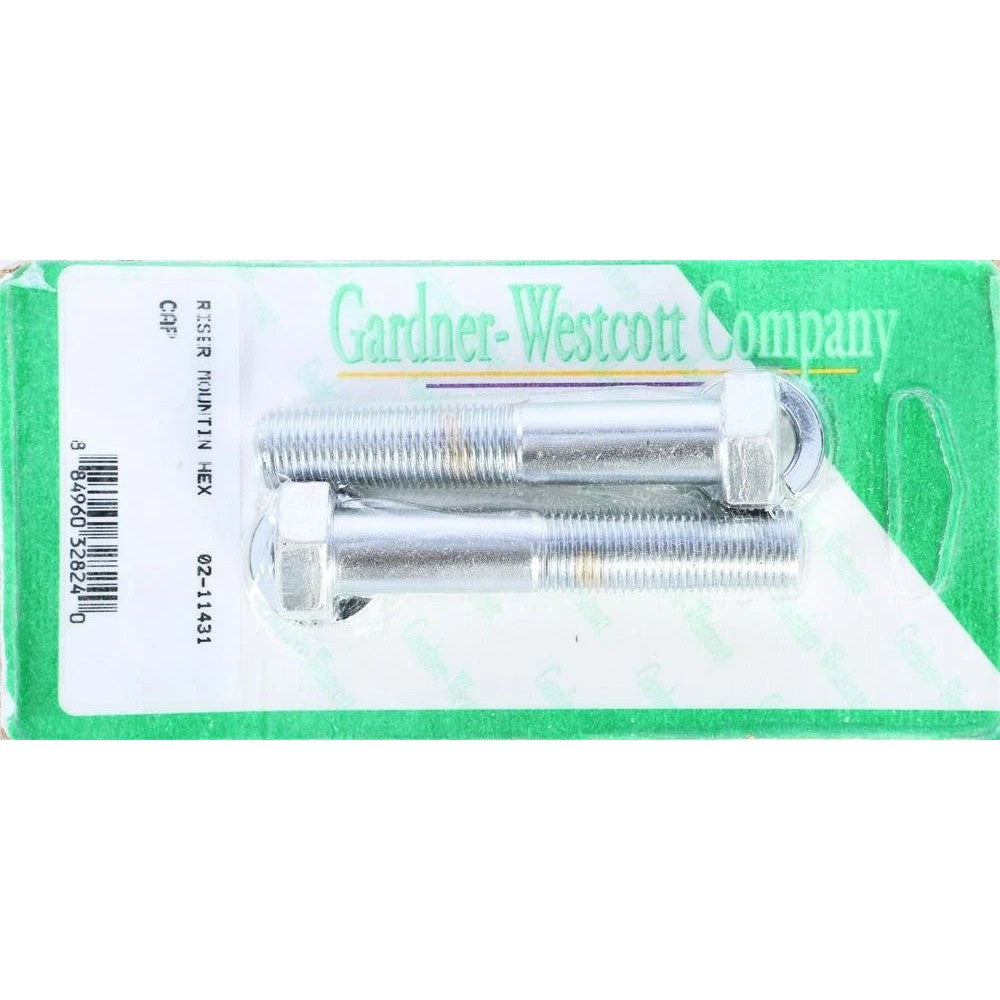 Riser Bolts Chrome Hex Cap 1/2-20 X 2 3/4 Fine Thread