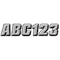 Hardline SIBLK500 2" Letter & Number Kit Silver / Black