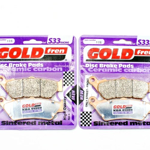 Brake Pad Set GOLDfren S33-106 Sintered Ebc Equiv FA209 Front 2 Pr