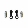Stainless Steel Bleed Nipples 8mm x2 with Caps