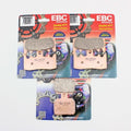 Ebc Sintered Brake Pad Set FA379HH - 3 Pairs for Front/Rear Calipers
