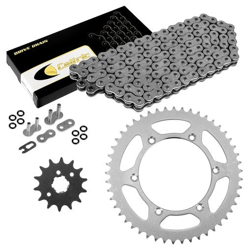 O-Ring Drive Chain & Sprockets Kit for Kawasaki KX125 1994 1995 2000 2001 2002