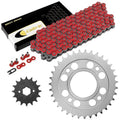 Red Drive Chain And Sprocket Kit for Honda CM400A CM400C CM400E CM400T 79-81