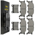 Front Rear Brake Pads for Yamaha V-Star 1100 Classic XVS1100 2000-2009
