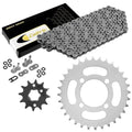 O-Ring Drive Chain & Sprockets Kit for Yamaha Grizzly 125 YFM125G 04-2012 Steel