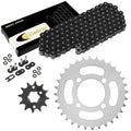 O-Ring Drive Chain & Sprockets Kit for Yamaha Grizzly 125 YFM125G 04-2012 Black