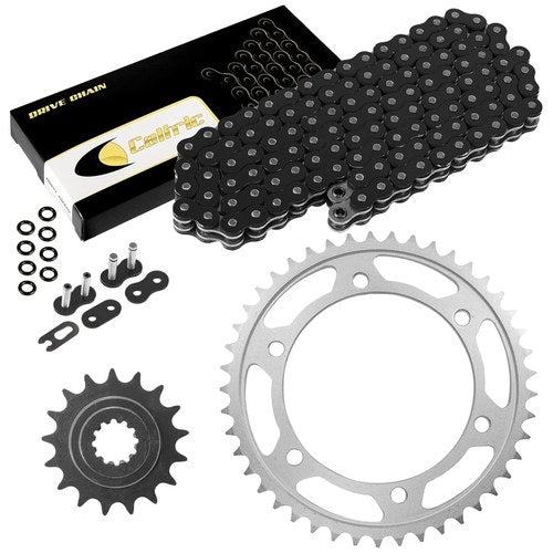 Black O-Ring Drive Chain & Sprockets Kit for Kawasaki ZR1100 ZRX1100 1997-2000