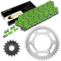 Drive Chain and Sprockets Kit for Yamaha R1 YZF-R1 YZFR1 2004 2005-2008 Green