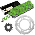Drive Chain & Sprockets Kit for Honda CBR600F2 Super Sport 1991-1994 Green