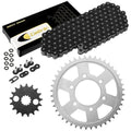 Black O-Ring Drive Chain & Sprockets for Kawasaki ZZR1200 Ninja ZX1200C 2002-05