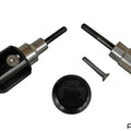 Woodcraft 2002-2003 Honda Cbr 954RR NO-CUT Frame Sliders With Black Pucks