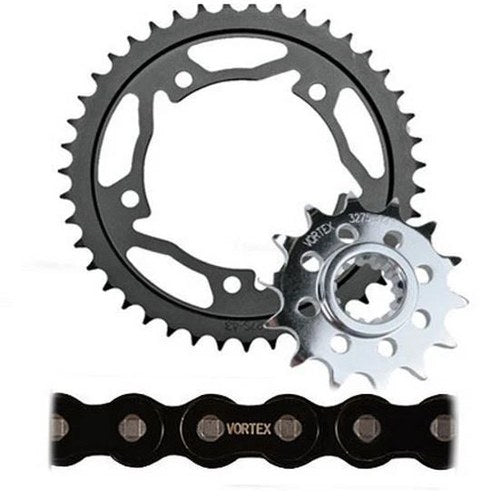 Kawasaki 2006-2007 ZX10R Vortex 520 Chain & Steel Sprocket Kit 16-42 (-1+2)