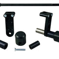 Ducati 2013-2015 Hypermotard 821 Woodcraft Racing Frame Slider Kit / Black Pucks