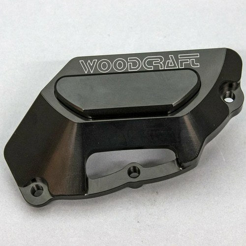 Aprilia 11-23 Tuono V4 Woodcraft Lhs Engine Stator Cover Protector - Black Plate