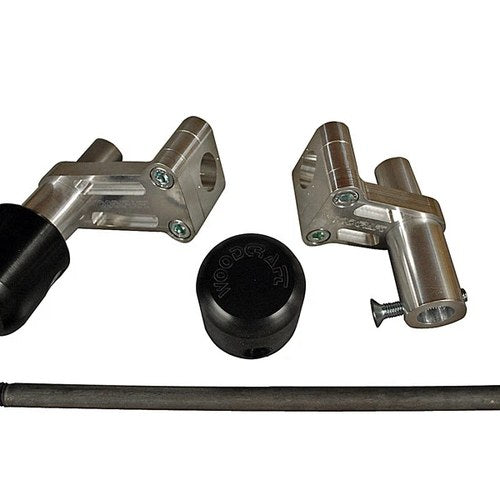Ducati 2007-13 848 Woodcraft Frame Slider Kit With Black Pucks - Underbody Kit