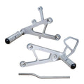 Yamaha 2003-05 YZF-R6 Woodcraft Racing Rearsets / Footpegs - Standard Kit Silver