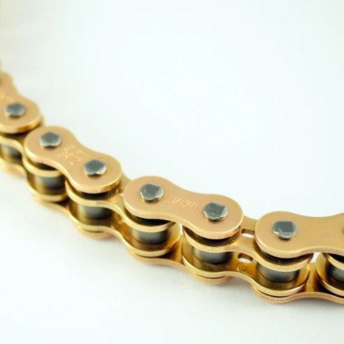 EK SRX2-520 Motorcycle Chain 130 Links Tensile Strength 8500 lbs Gold