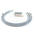 Kawasaki 1977-80 KZ1000 Ltd Gbrakes Front Braided Stainless Steel Brake Line Kit
