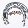 Yamaha 1984-1985 FJ 1100 Antidive Gbrakes Braided Front Brake Line Kit - 5 Lines
