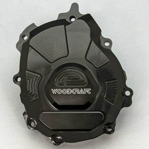 Yamaha 2015-25 R1 R1M R1S Woodcraft Left Side Engine Stator Cover Black Skid Pad