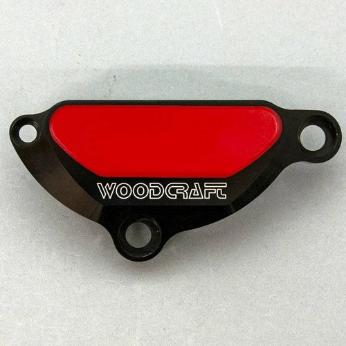 Yamaha 2006-2015 FZ1 Woodcraft Lhs Engine Ignition Cover Protector - Red Plate