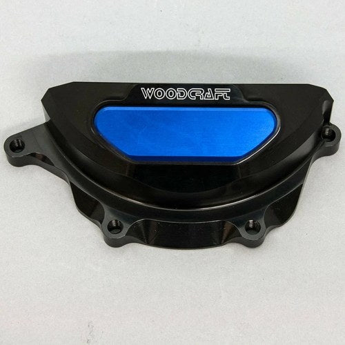 Yamaha 2018-2025 MT-09 Woodcraft Lhs Engine Stator Cover Protector - Blue Plate