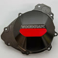 Yamaha 2009-2014 R1 Woodcraft Left Side Engine Stator Cover - Red Plate
