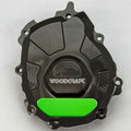 Yamaha 2015-25 R1 R1M R1S Woodcraft Left Side Engine Stator Cover - Green Plate