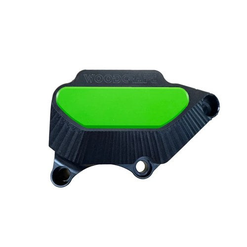 Honda 2003-2006 Cbr 600RR Woodcraft Clutch Cover Engine Protector - Green Plate