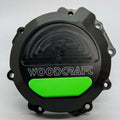 Kawasaki 2011-25 ZX10R Woodcraft Left Side Engine Stator Cover - Green Skid Pad