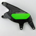 Suzuki 2003-2012 SV650 Woodcraft Rhs Clutch Cover Engine Protector - Green Plate