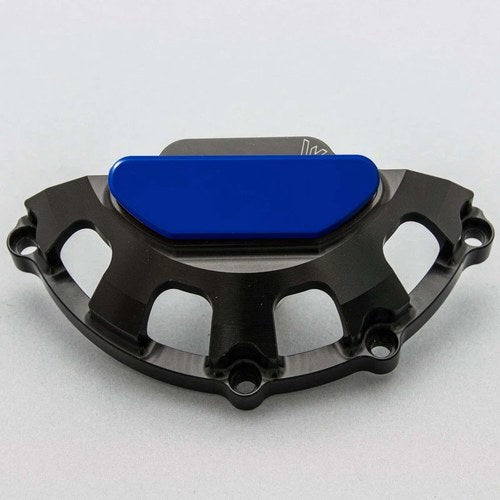 Triumph 2020-2023 765 Daytona Moto 2 Woodcraft Stator Cover Protector - Blue Pad