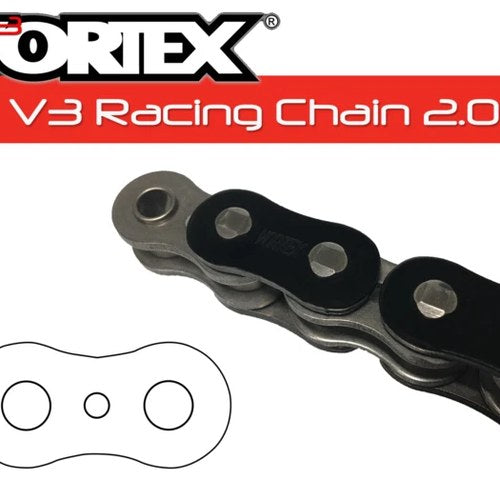 2007-2013 KTM 505 All Models Vortex MX3 520 Non O-Ring Chain - Black 120