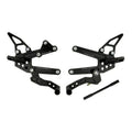 Kawasaki 2009-2012 ZX6R Driven TT Rearset - Adjustable - STANDARD/GP